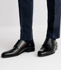Chaussures derby en cuir noires - IZAC