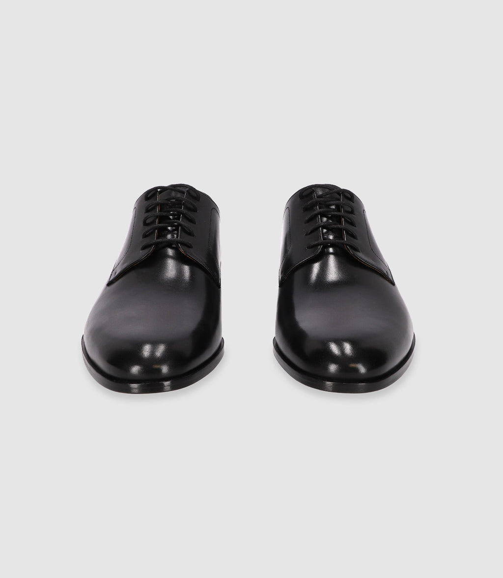 Chaussures derby en cuir noires - IZAC