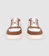 Chaussures sneakers avec logo taupe - IZAC