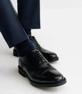 Chaussures ville en cuir noires - IZAC