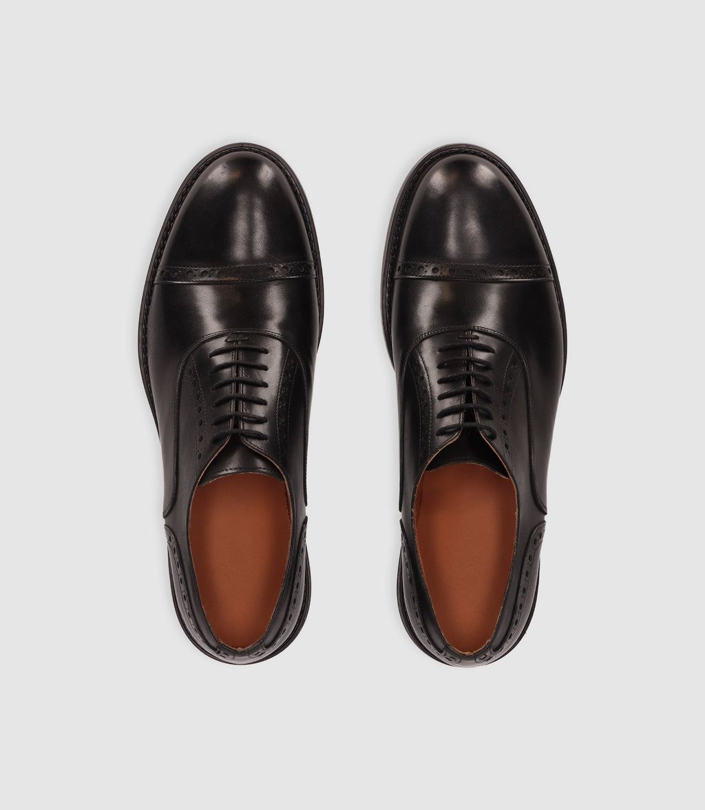 Chaussures ville en cuir noires - IZAC