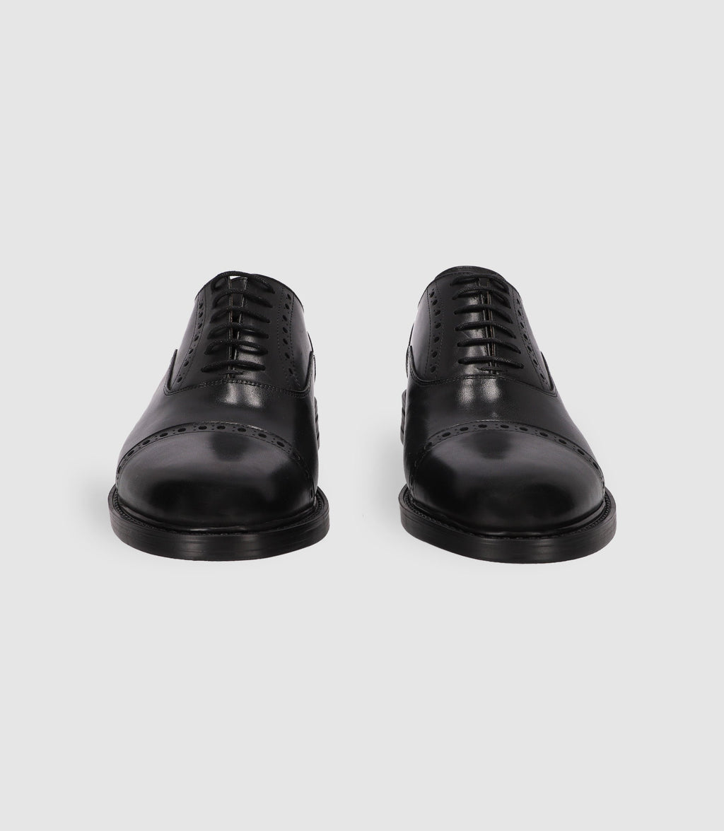 Chaussures ville en cuir noires - IZAC