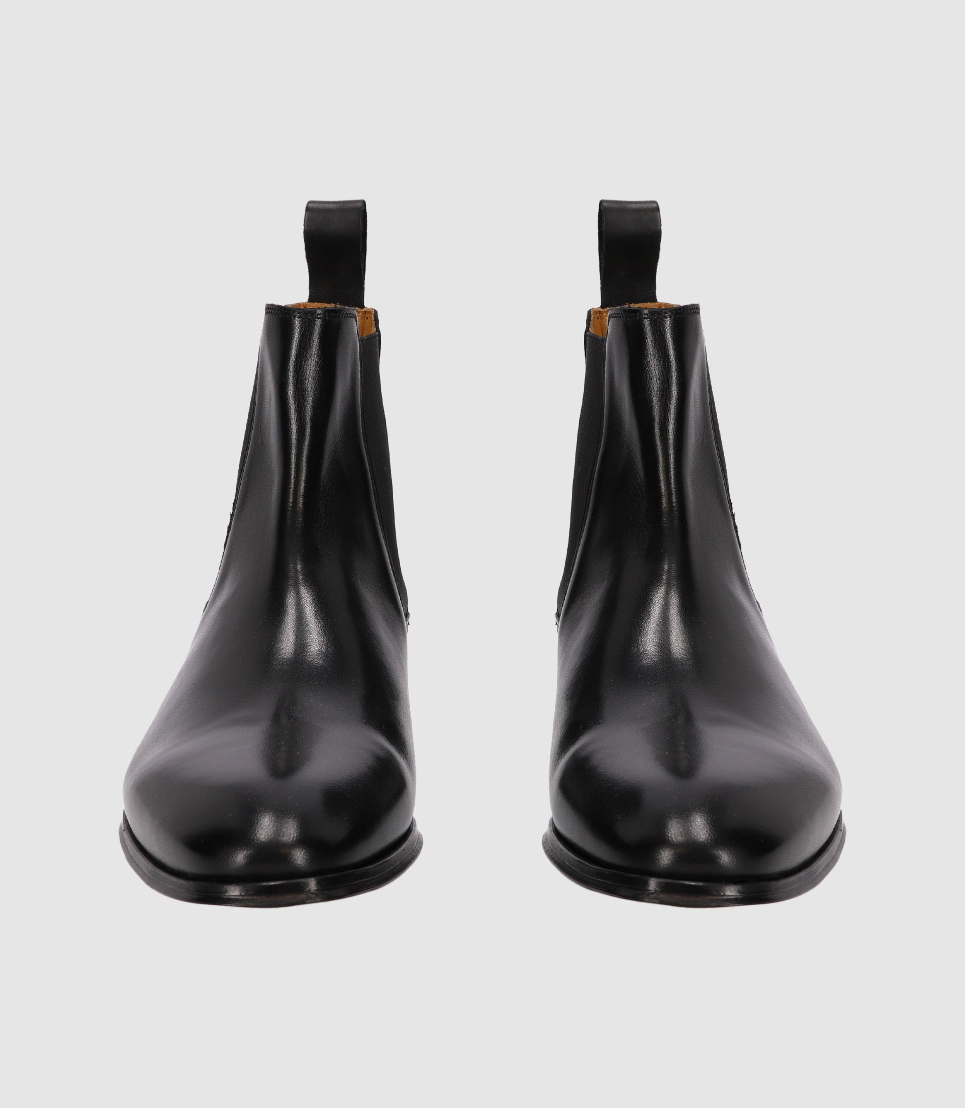 Chaussures chelsea en cuir noires - IZAC