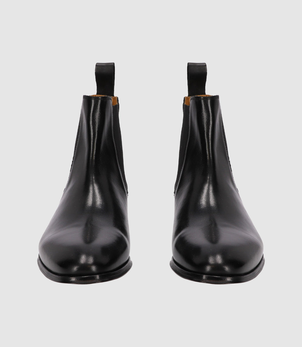 Chaussures chelsea en cuir noires - IZAC