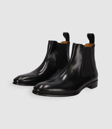 Chaussures chelsea en cuir noires - IZAC