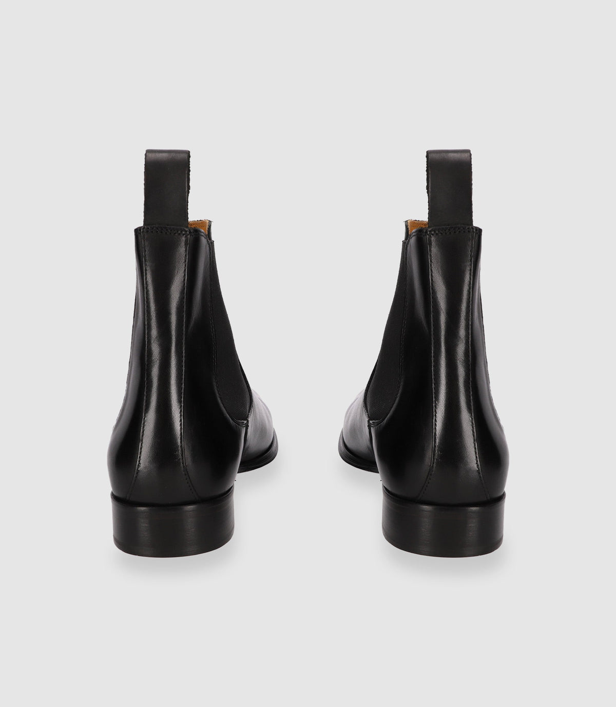 Chaussures chelsea en cuir noires - IZAC