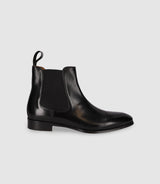 Chaussures chelsea en cuir noires - IZAC