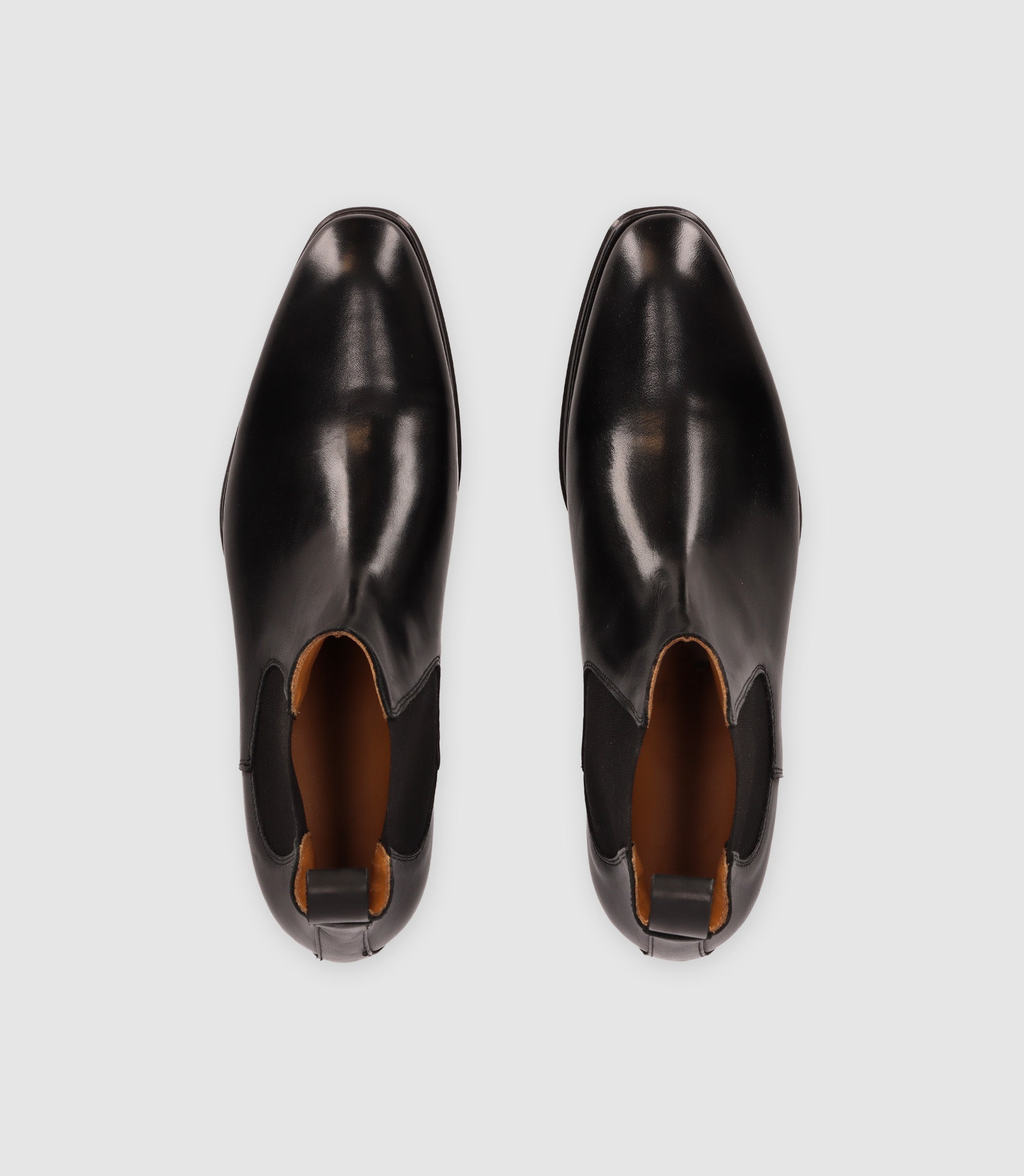 Chaussures chelsea en cuir noires - IZAC