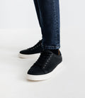 Chaussures sneakers à lacets noires - IZAC