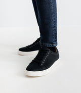 Chaussures sneakers à lacets noires - IZAC