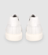 Chaussures sneakers à lacets en cuir blanches - IZAC