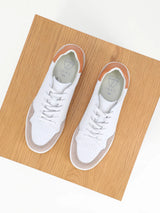 Baskets en cuir beige - IZAC