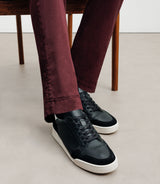 Baskets en cuir noir - IZAC