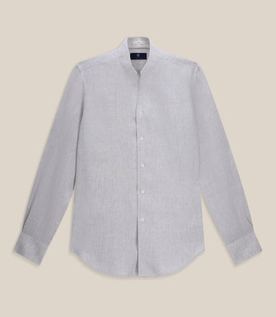 Chemise 100% lin beige - IZAC