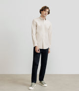 Chemise droite oxford beige - IZAC