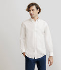 Chemise droite oxford blanche - IZAC