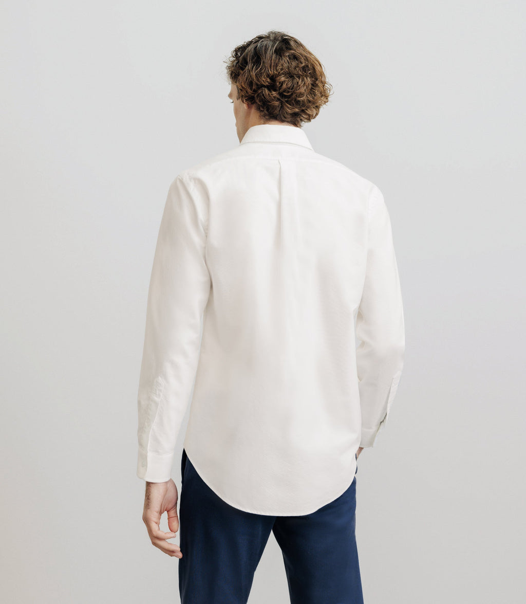 Chemise droite oxford blanche - IZAC
