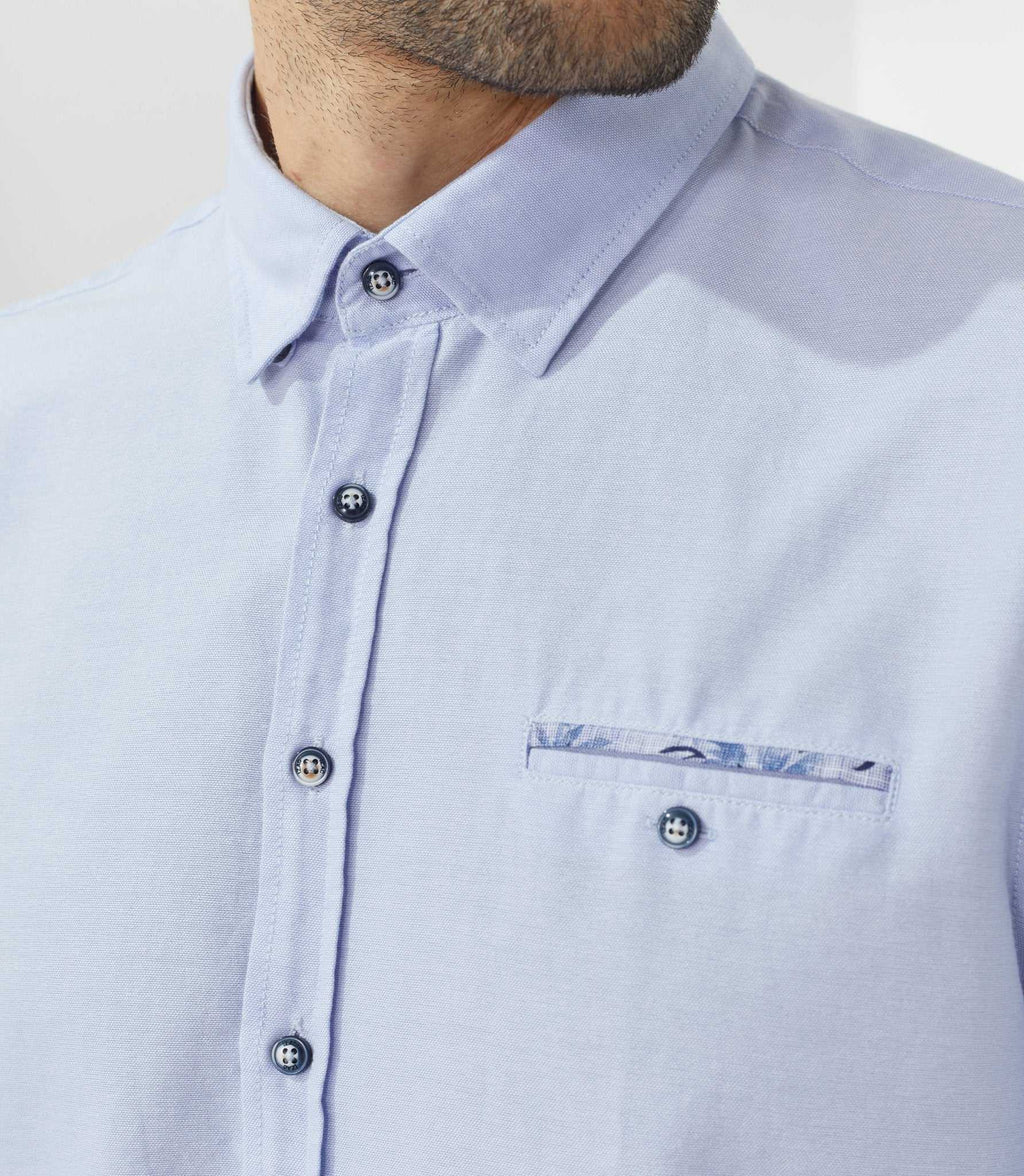 Chemise casual bleu ciel "Sara" - IZAC