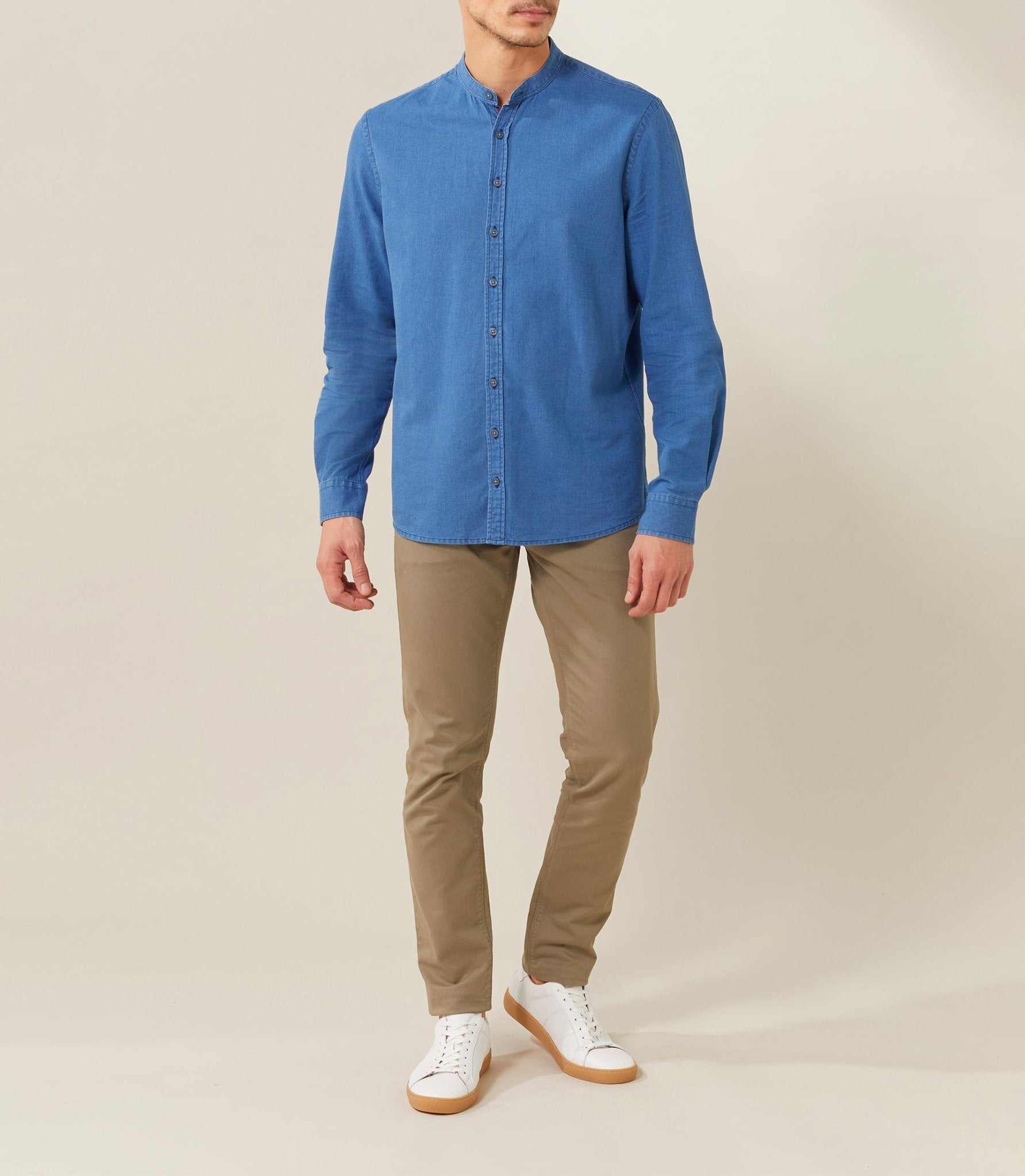 Chemise casual indigo "Tardif" - IZAC