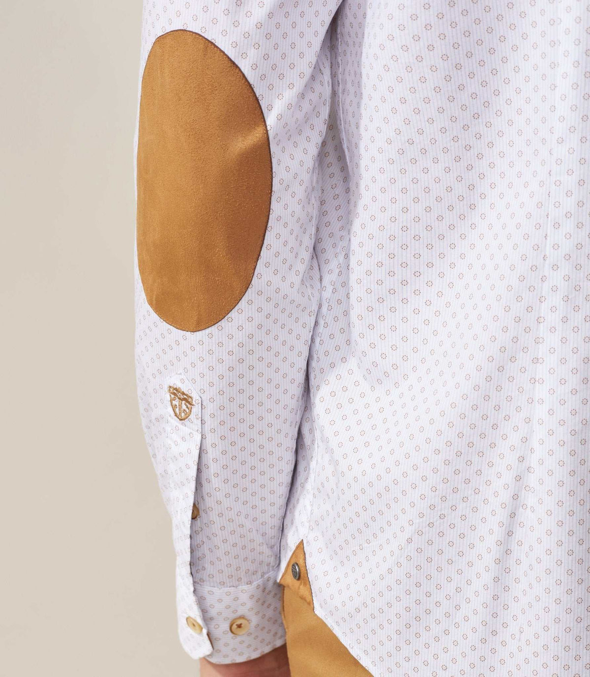 Chemise casual camel "Tendre" - IZAC