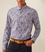 Chemise casual marine "Tiger" - IZAC
