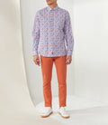 Chemise casual orange "Timout" - IZAC