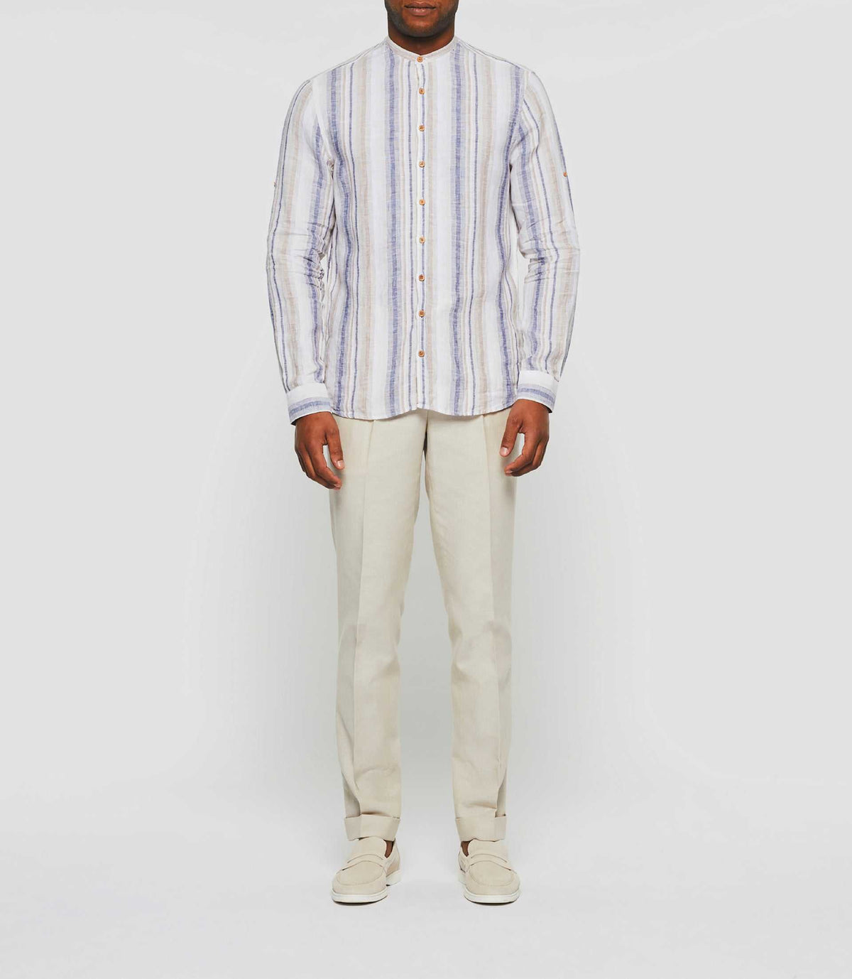 Chemise casual beige "Kabosa" - IZAC