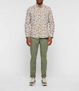 Chemise casual imprimée beige kaki "Kalidor" - IZAC