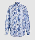 Chemise casual à imprimé bleu "Kalis" - IZAC