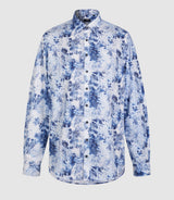 Chemise casual à imprimé bleu "Kalis" - IZAC