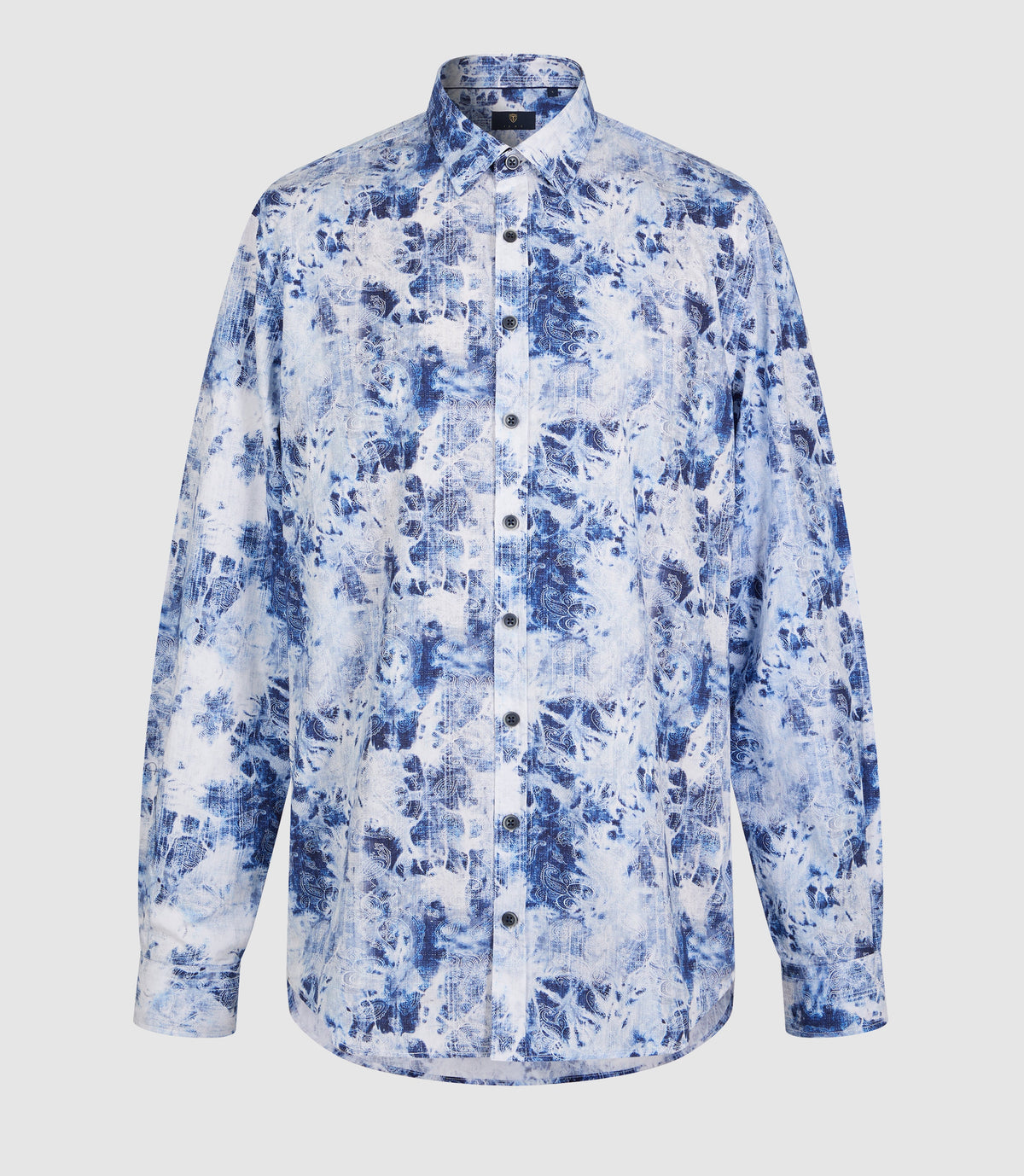 Chemise casual à imprimé bleu "Kalis" - IZAC