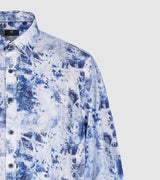 Chemise casual à imprimé bleu "Kalis" - IZAC