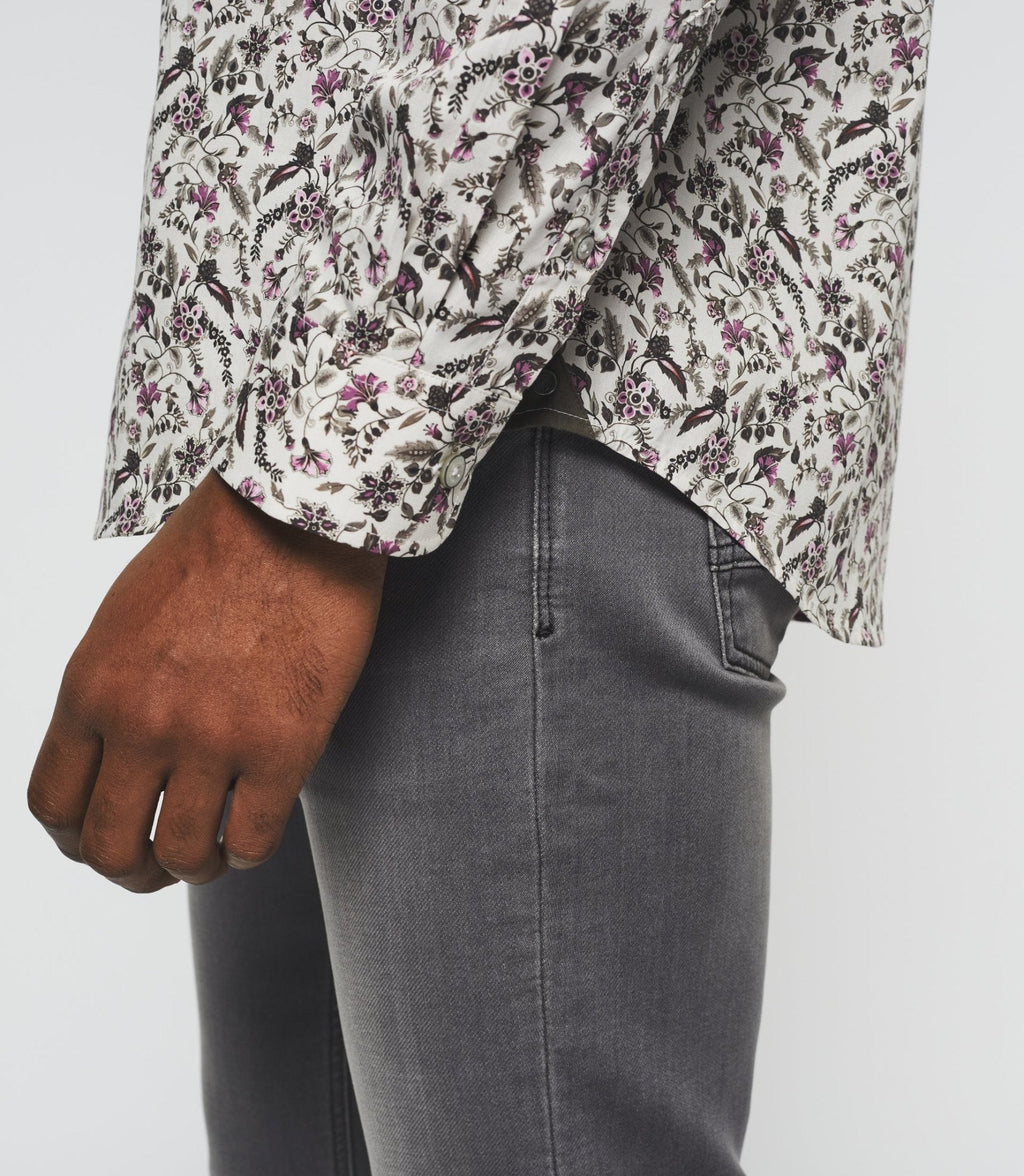 Chemise imprimée beige et kaki "Kayon" - IZAC