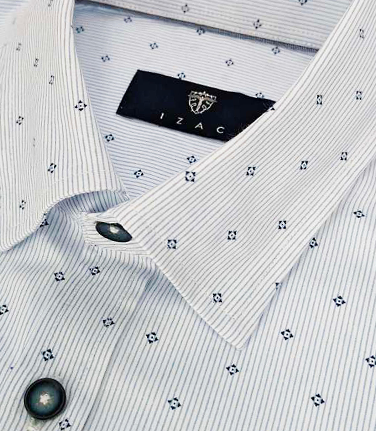 Chemise regular marine et blanche KELLYOUT - IZAC
