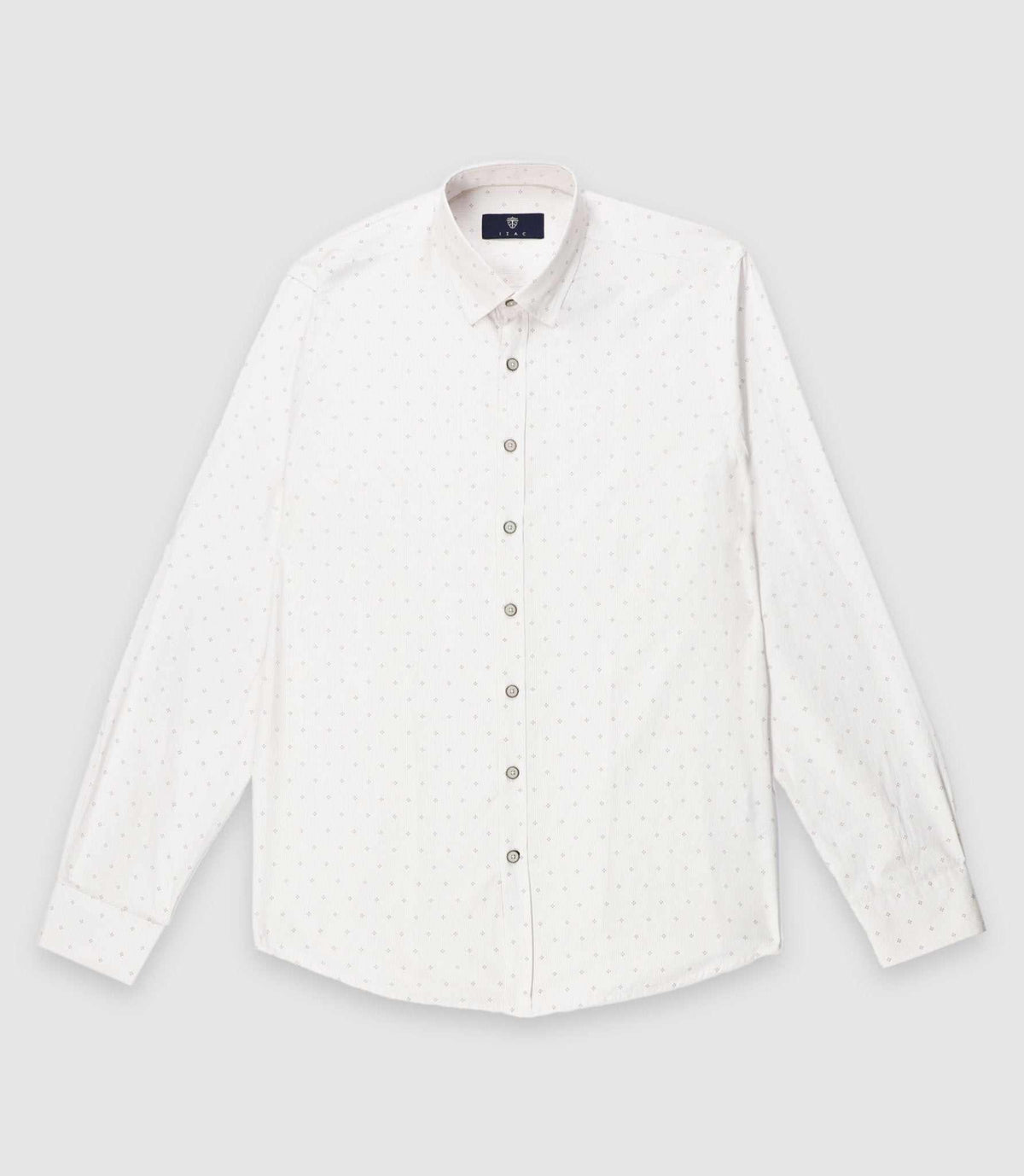 Chemise regular camel et blanche KELLYOUT - IZAC