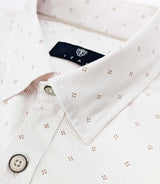 Chemise regular camel et blanche KELLYOUT - IZAC