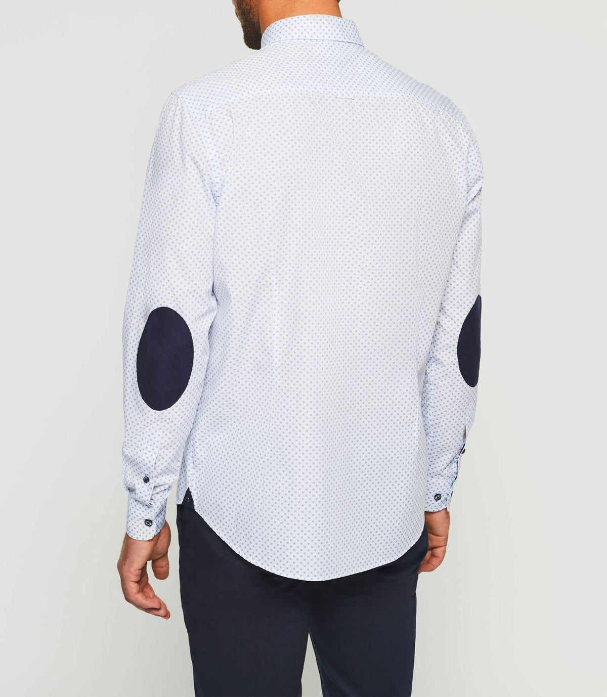 Chemise casual marine et blanche "Kelly" - IZAC