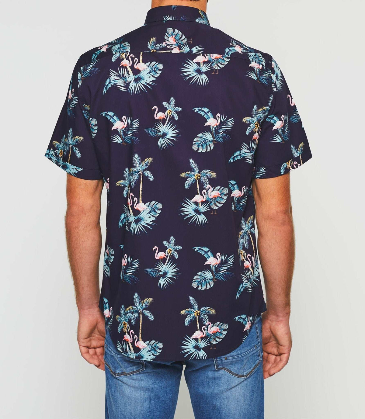 Chemise manches courtes marine "Kili" - IZAC