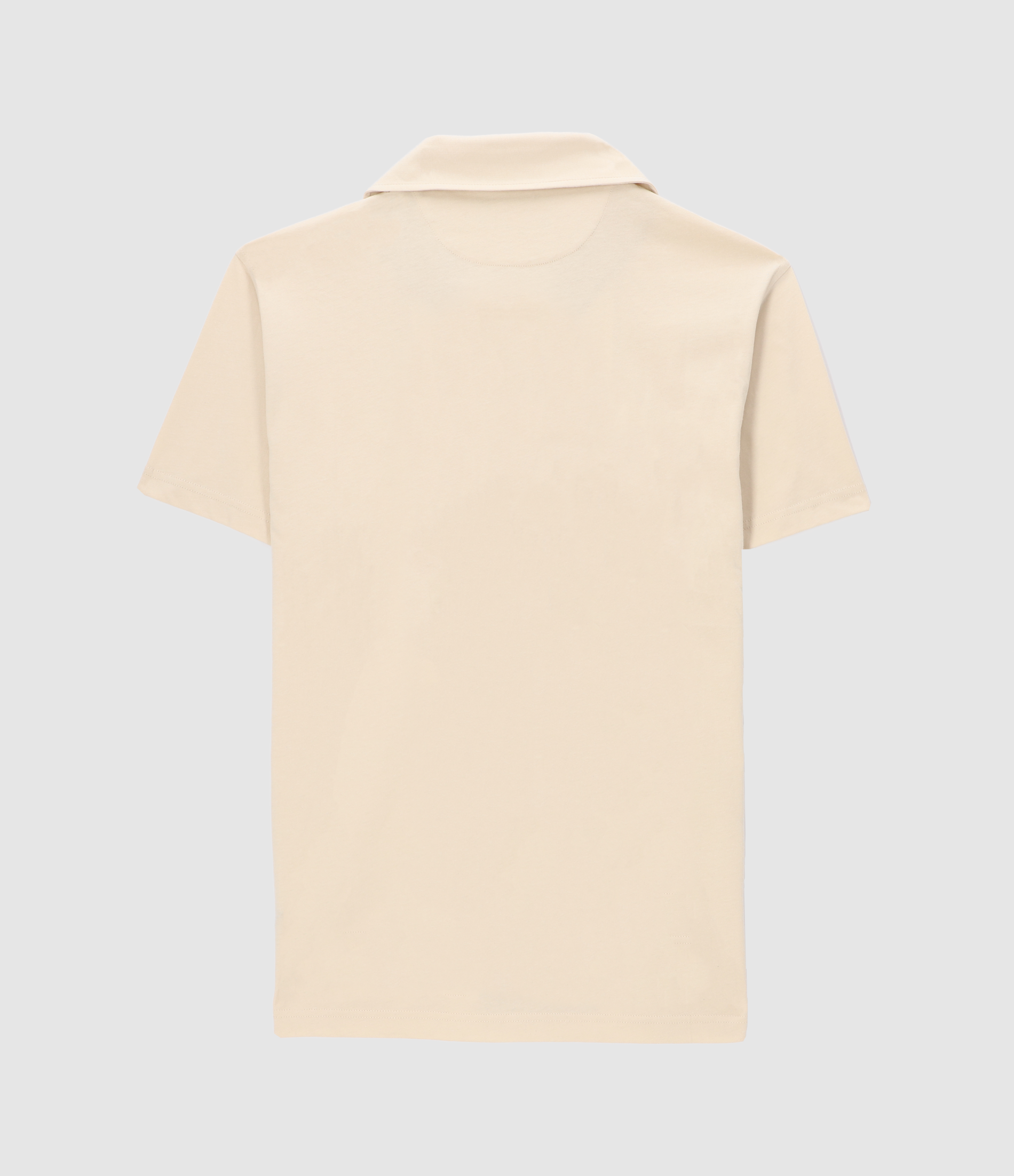 Chemise manches courtes en jersey beige KAMI2 - IZAC