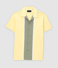 Chemise manches courtes en jersey jaune KAMI2 - IZAC