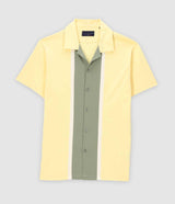 Chemise manches courtes en jersey jaune KAMI2 - IZAC