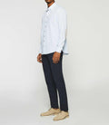 Chemise regular à imprimé blanche et camel KELLY - IZAC