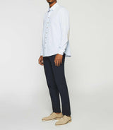 Chemise regular à imprimé blanche et camel KELLY - IZAC