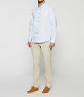 Chemise à imprimé blanche et marine KELLY - IZAC