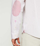 Chemise regular à imprimé blanche et rose KELLY - IZAC