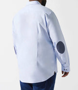Chemise unie à coudières bleu ciel KENBT - IZAC