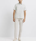 Chemise casual imprimée vert clair - IZAC