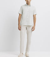 Chemise casual imprimée vert clair - IZAC