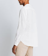 Chemise casual en lin blanche - IZAC