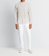 Chemise casual en lin écrue - IZAC